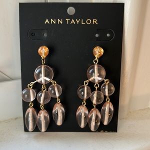 Ann Taylor Pink Chandelier Earrings